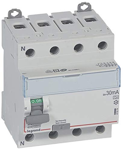 Interrupteur différentiel 4P 400V~ 25A type A 30mA - 4 modules