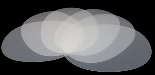 Vogt Foliendruck GmbH Tischunterlagen-Set transparent oval, 6-teilig, abwaschbar, Tischset, Platzset