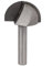 sourcing map Carpenter Woodworking Metal 1/4 Inch Shank Dia 1 Inch Cutting Dia Round Nose Router Bit Cutter