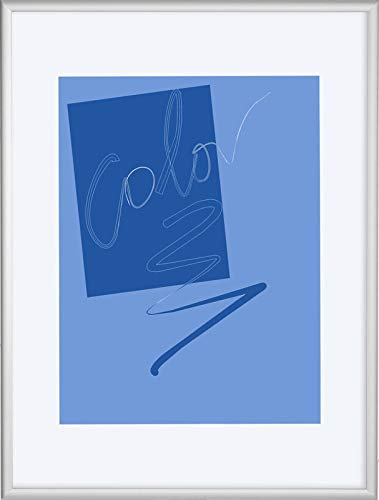 PANORAHMA BILDERRAHMEN Aluminium Bilderrahmen Savannah - 70 x 100 cm/Bilder Rahmen aus Metall in Silber Matt/Alu Rahmen zum Aufhängen mit hochwertigem Echtglas