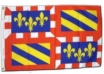 Flagge Frankreich Burgund - 60 x 90 cm