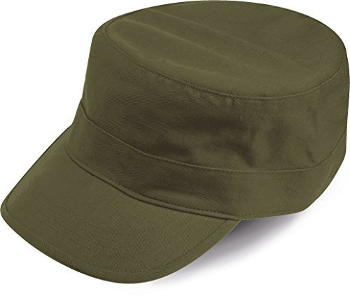 ATLANTIS Tank Verde Olive Berretto Militare Vasco cap CHAPEAUX 100% Cotone Unisex