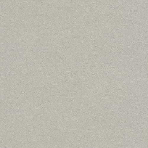 Rasch Tapete 479409 - Einfarbige Vliestapete in Taupe mit feiner, körniger Struktur - 10,05m x 0,53m (LxB)