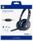 Bigben Interactive Casque jeu SONY PS4 - Casques audio (Console de jeu/PC/jeux, Binaural, Bandeau, Noir, Bleu, Avec fil, 1,2 m)