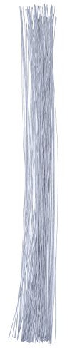 Stiel Draht Blumen Draht 14 Zoll 26 Gauge Draht (0,5 mm) 100 Stück, Weiß
