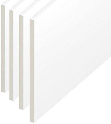 150mm Soffit/Utility/Reveal/Skirting PVC Plastic Flat Board - White - 1m Length