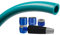 TATAY Kit Manguera de jardin Top Flex 25 metros Ø5/8 15mm, de 3 Capas, Hecha en España, Resistencia 30 bares y +60°/-20°, Trenzado, Libre de Cadmio y Plomo, Libre de BPA, Anti-UV, Color Verde