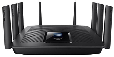 Linksys Max-Stream AC5400 MU-MIMO Fast Wireless Tri-Band WiFi Router for Home (4K UHD Streaming and Gaming, 4 Gigabit Ethernet Ports), Black