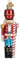 Old World Christmas Peppermint Nutcracker, Red, White, Blue, 4 ½