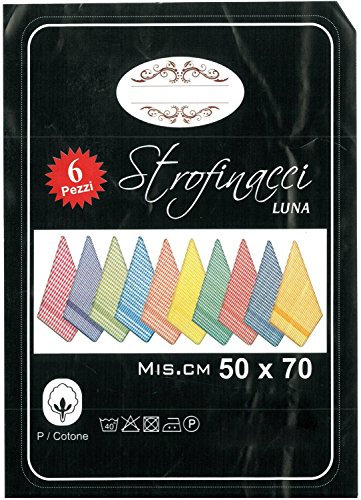 Corredocasa Strofinacci Canovacci da Cucina in Spugna di Puro Cotone 100% - 50x70 CM, Alta Assorbenza e Design Elegante Ottimi per Ristoranti e B&B