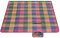SONGMICS Picknickdecke, 195 x 150 cm, groß, Campingdecke, für Park, Garten, Strand, wasserdicht, maschinenwaschbar, faltbar, rot-grün-orange GCM50K
