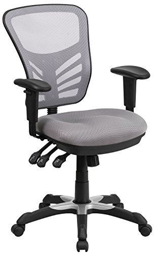Flash Furniture Bürostuhl, Metall, grau, 69 x 65 x 112 cm