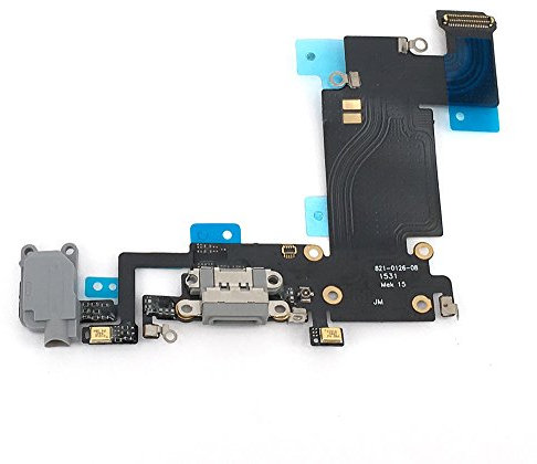 E-repair Charging Port Headphone Jack Flex Cable Replacement for iPhone 6S Plus (5.5'') - Grey