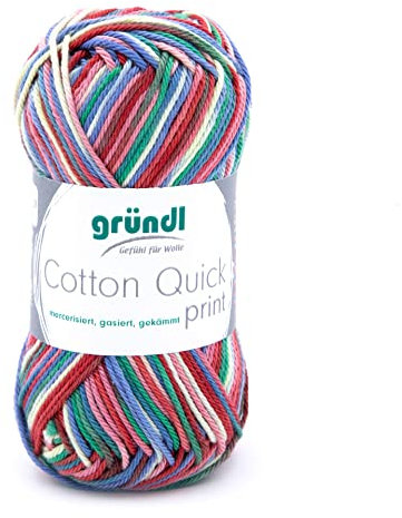 Cotton Quick print Gründl Wolle 100 % Baumwolle 50 g Farbe 193