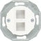 Schneider Electric WDE011701 IAE/UAE-Eins, 8(8)/(8) mit Zentralplatte Unterputz Kat5, 2xRJ45, Antennendose, Telefondose