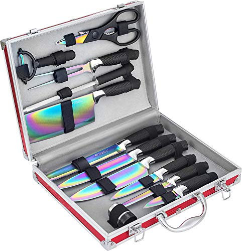 Pradel Excellence I7202TI Valise Lame de Revêtement Titane 35,5 x 28,5 x 8,3 cm 12 Pièces