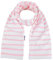 modAS Bretonischer Schal 41 Weiss/rosa gestreift 20x160 cm Nr. 2545