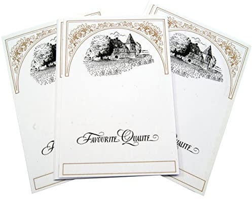 Wine Making - Gummed - Plain Wine Bottle Labels - Pack of 25