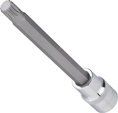 VIGOR Schraubendrehereinsatz, V2124, 1/2″, XZN, SW M6, Länge l2 140 mm | Antrieb 1/2 Zoll (12,5 mm) Vierkant hohl, Abtrieb Innen Vielzahn Profil XZN, Länge l2 140 mm, 129 g, SW M6 , 1/2″ , XZN