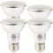 Lunartec Pflanzen-Lampen: LED-Pflanzenlampe mit 48 LEDs, 50 Lumen, E27, 4er-Set (Pflanzenlampe-Leuchtmittel, für E27-Fassung)