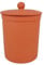 Terracotta Ceramic Kitchen Compost Caddy - Chetnole ceramic composting Bin for Food Waste Recycling