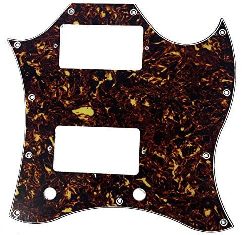 KAISH American Standard SG Full Face Pickguard Guitar Pick Guard for USA SG Special Guitar Dark Tortoise