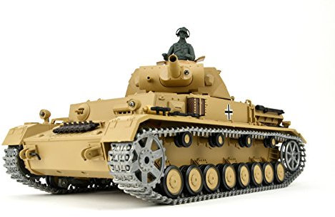 ES-TOYS Ferngesteuerter Panzer Kampfwagen IV AUSF.F-1 Heng Long 1:16 Grau mit R&S+Metallgetriebe+Metallketten +2,4Ghz -PRO -V7.0