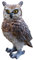 colourliving Dekofigur Eule Uhu Greifvogel Gartenfigur Tierfigur Gartendekoration Vogeldeko