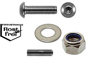 EDELSTAHL Schrauben Set f. Fahrräder (über 200 Teile)