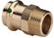 Viega Sanpress Übergangsstück mit AG, aus Rotguss mit SC-Contur, Modell 2211, 12 mm x 3/8
