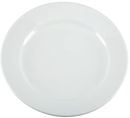 Olympia Whiteware borden met brede rand 16,5cm (Box 12)