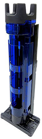 Meiho Rod Stand BM 250 Blue/Black No Srew 5x5,4x28cm - Rutenhalter für Angelboxen, Rutenständer für Tackleboxen, Rutenhalterung für Köderboxen