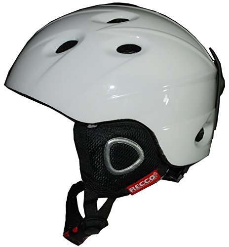 Cox Swain Ski-/Snowboard Helm Inmold Recco - mit Recco Lawinenreflektor, Farbe: White Glossy, Größe: M