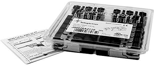 TELEGARTNER 100023043 RJ45 Stecker CAT 6A geschirmt 100023043 Stecker, gerade Polzahl Sensoren 8P8C Metall 10 St.