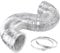 iPower 8 Inch 25 Feet Non-Insulated Flex Air Aluminum Ducting Dryer Vent Hose for HVAC Ventilation, Strong & Flexible, 2 Clamps included