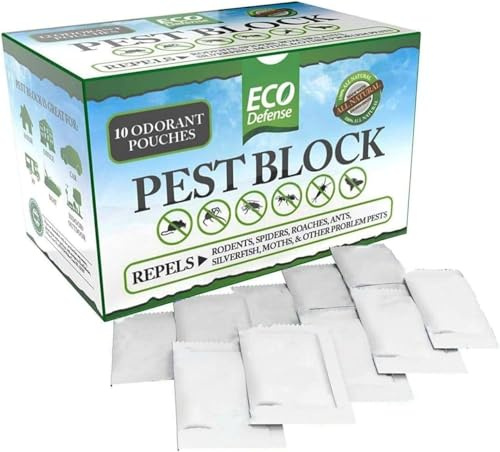 Pest Block Pouches for Silverfish, Spiders, Roaches, Ants, and Rodents