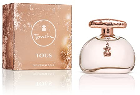 Tous TOUCH The Sensual Gold, Eau de Toilette für Frauen, holzig-blumiger Duft, 100ml Zerstäuber