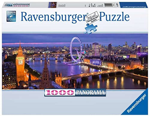 Ravensburger Puzzle 15064 - London bei Nacht - 1000 Teile Puzzle für Erwachsene und Kinder ab 14 Jahren, London-Puzzle im Panorama-Format