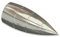 INTERDECO Endstücke Rillenpatrone Edelstahl-Optik aus Metall für Gardinenstangen 20 mm Ø (2 Stück)