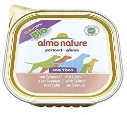 almo nature Bio Organic Maintenance, Alimento Umido per Cani Adulti con Salmone - Confezione da 2.7 kg (9 x 300 g)