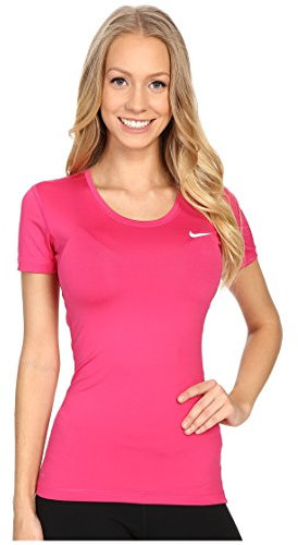 NIKE Pro Cool à manches courtes T-shirt - Femme - Rose (Rose Bonbon) - Taille - XS
