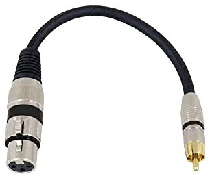 Cabe RCA a XLR hembra para equipos PA Adaptador SADC