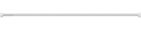 Spirella Teleskopstange Decor | Duschvorhangstange ohne Bohren | Spannstange, durch Drehen verstellbar, sicherer Halt | als Duschstange, Kleiderstange | Silber 125-220 cm, Grey, 125-220