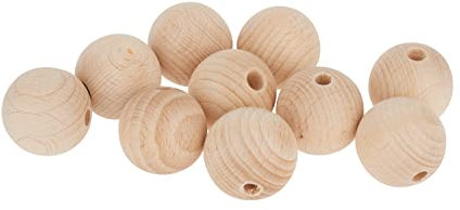 KnorrPrandell Holzkugel natur 30mm 6,5mm 10er