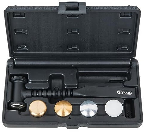 KS Tools 140.1245 Martello da carrozziere con teste intercambiabili, 7 pz