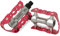 MTB Pedale aus Alu Anti-Rutsch Fahrradpedal Paar 9/16 Zoll Gewinde für Mountainbike/E-Bike/Trekking/City Fahrrad Pedal Set Aluminium Fahrradpedale Pedals EBike Fahrrad Fahrradpedalen rutschfest Magentarot