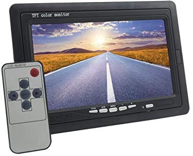 TEMPO DI SALDI Monitor LCD 7.0 Pollici Auto Con Telecomando 2 Ingressi AV Per Videosorveglianza