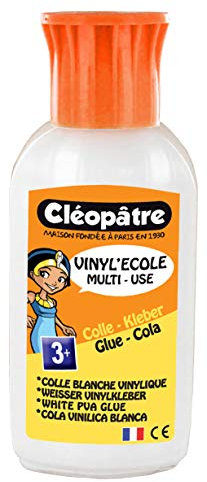 Cléopâtre - VI70X - Vinyl'Ecole - Flacon de Colle blanche vinylique avec Embout biberon 60 g