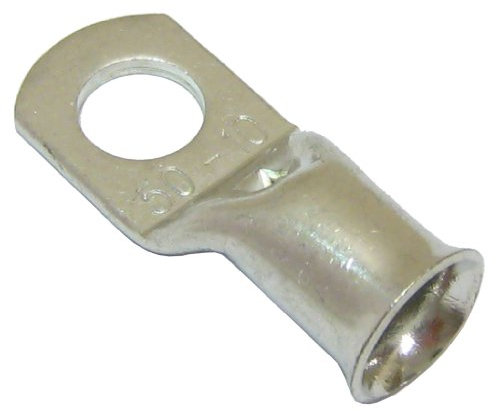 All Trade Direct 20 Copper Tube 50Mm X 10Mm Lug Battery Starter Cable Welding Crimp Terminal Ring