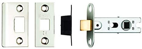 Carlisle Brass BTL2/BP 2.5 CE B/T Tubular MORTICE Latch SQ & RAD NP, Polished Chrome, 2.5 inch